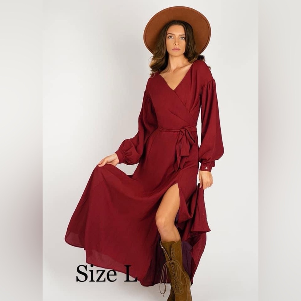 Dark red joyfolie dress